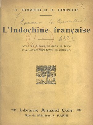 cover image of L'Indochine française
